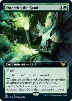 One with the Kami (Extended Art) - Light Play MTG - Image 1