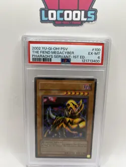 PSA 6 MINT THE FIEND MEGACYBER PSV-100 Ultra Rare 1st Edition YUGIOH - Image 1