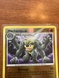 Machamp 31/130 Reverse Holo Rare Diamond & Pearl Base Set Pokemon TCG Card - Image 3