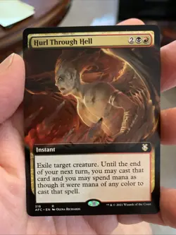 MTG ~ ADVENTURES IN FORGOTTEN REALMS COMMANDER ~ HURL THROUGH HELL ~ FULL ART - Image 1