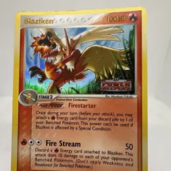 Vintage Blaziken #5 Ex Power Keepers Reverse Holo Pokemon Card 2007 Authentic - Image 2