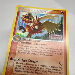 Vintage Blaziken #5 Ex Power Keepers Reverse Holo Pokemon Card 2007 Authentic - Image 4
