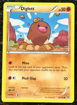 2014 Pokemon XY Diglett Card Set 58/146 NM - Image 1