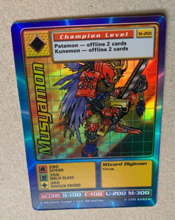 Digimon Card Musyamon St-20S 1999 Champion Level Rare Holo Foil - Image 2