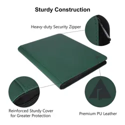 16 Pocket 1408 Pockets Card Binder, Large Ringless Side Loading Pockets Tradi... - Image 5