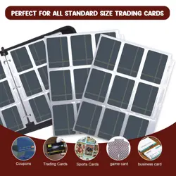 Card Binder 900 Pockets, Card Holder Binder Trading Card Binder 9 Pocket Card... - Image 4