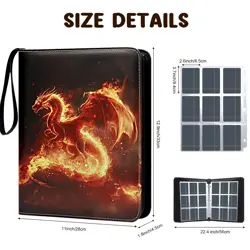 Card Binder 900 Pockets, Card Holder Binder Trading Card Binder 9 Pocket Card... - Image 5