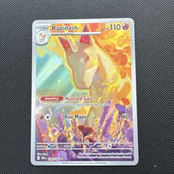 Pokemon TCG Rapidash Illustration Rare Card Destined Rivals Series 189/182 - Image 1