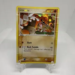 Vintage Groudon Reverse Holo #5 Ex Emerald Pokemon Card Authentic OG 2005 - Image 1