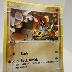 Vintage Groudon Reverse Holo #5 Ex Emerald Pokemon Card Authentic OG 2005 - Image 2