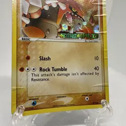 Vintage Groudon Reverse Holo #5 Ex Emerald Pokemon Card Authentic OG 2005 - Image 3