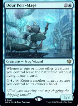 Dour Port-Mage (Foil) Bloomburrow - Magic MTG NM - Image 1