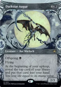 Darkstar Augur (Showcase Foil) Bloomburrow - Magic MTG NM - Image 1