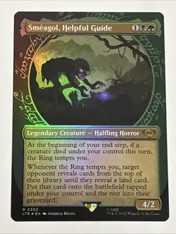 MTG Lord of the Rings Smeagol, Helpful Guide Showcase Foil 0330 NM Rare - Image 1