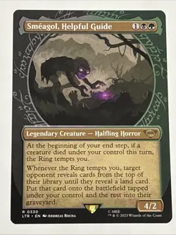 MTG Lord of the Rings Smeagol, Helpful Guide Showcase 0330 NM Rare - Image 1