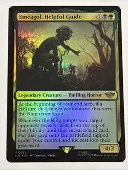 MTG Lord of the Rings Smeagol, Helpful Guide Foil 0231 NM Rare - Image 1