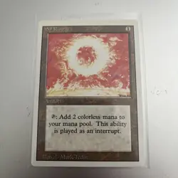 REVISED EDITION Vintage MtG Sol Ring Unplayed NM Magic the gathering - Image 1
