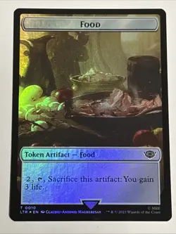 MTG Lord of the Rings Smaug/Food Token Foil 0007/0010 NM - Image 2