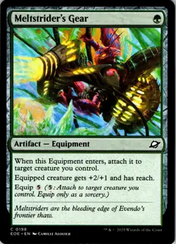 Meltstrider's Gear - C - - Normal - Edge of Eternities - #198 - NM - MTG - Image 1