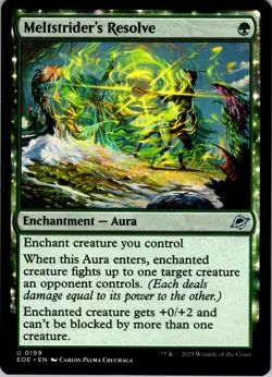 Meltstrider's Resolve - U - - Normal - Edge of Eternities - #199 - NM - MTG - Image 1