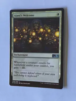 MTG Ajani's Welcome FOIL - Core Set 2019 (M19) - 006/280 U - Image 1
