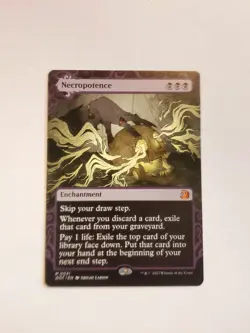 1x MTG Necropotence-Wilds of Eldraine: Enchanting Tales (WOE) Mythic #31 Regular - Image 1