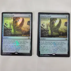 2x MTG FOIL Oracle's Vault Launch Promo NM Near Mint Magic the Gathering - Image 1