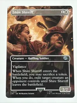MTG Lord of the Rings Shire Shirriff Borderless 0441 NM - Image 1
