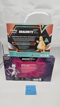 Pokemon TCG Bundle Mewtwo V Union Special Collection Box and Dragonite V Box - Image 2