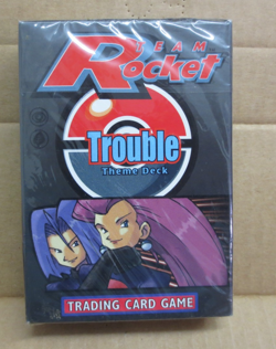 2000 WOTC POKEMON Team Rocket Trouble Theme Deck (Factory Sealed) 742818061803 - Image 1