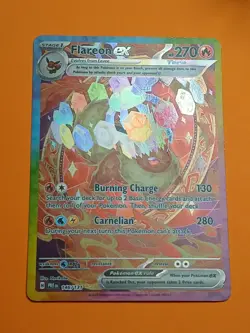 Pokemon Prismatic Evolutions Flareon ex 146/131 Special Illustration Rare - Image 3