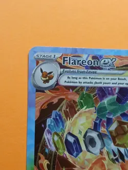 Pokemon Prismatic Evolutions Flareon ex 146/131 Special Illustration Rare - Image 4