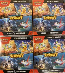 Pokemon TCG Surging Sparks Booster Bundle (LOT OF 4) Brand New/Factory Sealed - Image 1