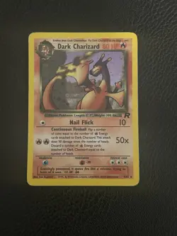 Pokemon Dark Charizard 4/82 Holo Rare - Vintage team Rocket LP/Exc - Image 1