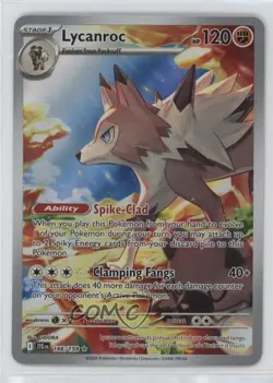 Lycanroc Illustration Rare Pokemon Journey Together (JTG) #166 - Image 1