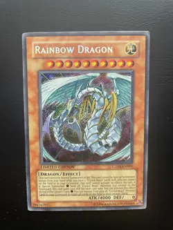 Yugioh Rainbow Dragon CT04-EN005 Limited Edition Secret Rare LP/MP - Image 1