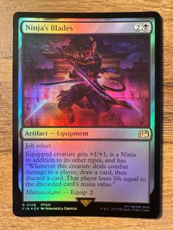 Magic MTG Final Fantasy Ninja's Blades #108 FIN *FOIL* Rare - Image 1