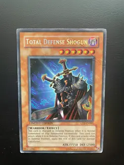 Yugioh Total Defense Shogun CT1-EN001 Secret Rare Limited Edition Damaged - Image 1