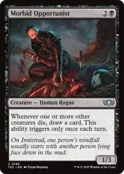 Morbid Opportunist - Light Play MTG Commander: Tarkir: Dragonstorm - Image 1