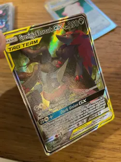 Greninja & Zoroark GX (201/214) Unbroken Bonds Tag Team Alt Art Pokemon Card! - Image 3