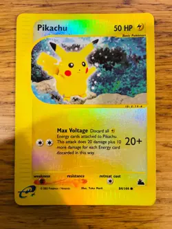 LP! Pikachu (84/144) Skyridge Reverse Holo Pokemon Card! FAST & FREE P&P! - Image 1