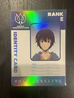 Mapniverse Solo Leveling, Sung Jinwoo, Identity Card, Rank E, SL1E-PM03✖3 - Image 2