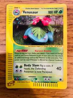 NM! Venusaur (30/165) Expedition Base Set Holo Pokemon Card! FAST & FREE P&P! - Image 1