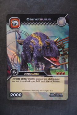DKCG 159/160 CARNOTAURUS Dinosaur King Colossal Rare Trading Card 2009 - Image 1