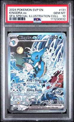 Pokemon Kingdra ex SVP 131 2024 Shrouded Fable Black Star Promo Card - PSA 10 - Image 1