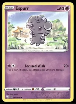 2021 Battle Styles Set Pokemon Card 060 Espurr NM - Image 1
