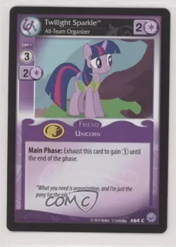 2014 My Little Pony Collectible Card Game - Premiere Twilight Sparkle #64 - Image 1