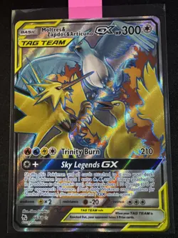 Moltres Zapdos Articuno GX - 66/68 - Full Art Hidden Fates - Pokemon Card - NM - Image 1