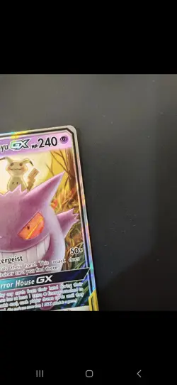 NM! Gengar & Mimikyu GX (53/181) S&M Tag Team Team Up Ultra Rare Pokemon Card! - Image 3