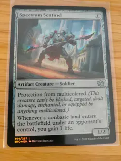 MTG Spectrum Sentinel (FOIL) 244 The Brothers' War M/NM Free UK P&P - Image 1